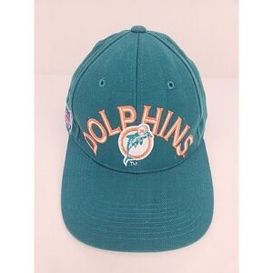 Vintage Miami Dolphins Sports Specialties Hat Size M/L‎ Teal NFL Pro Line